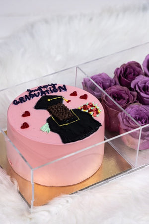 Graduation Cake with flowers