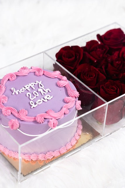 Bento Cake with flowers