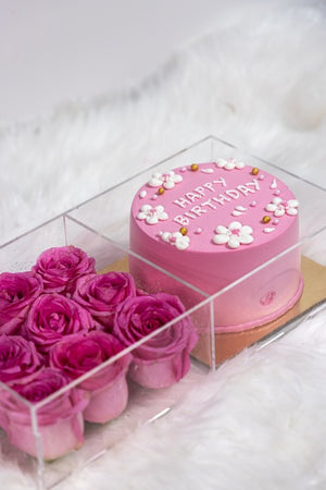 Birthday Cake with flowers