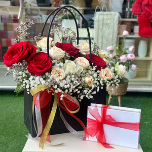 Flowers + Belgium Chocolate offer