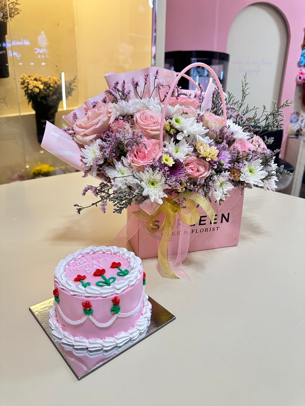 Offer Flowers + Cake