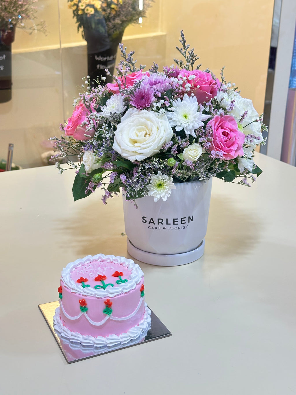 Offer Big Flowers + Cake