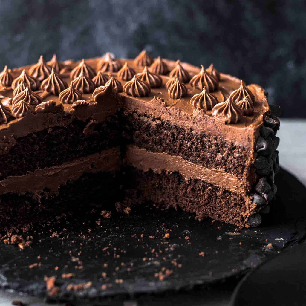 Chocolate Cake with Chocolate Mousse filling
